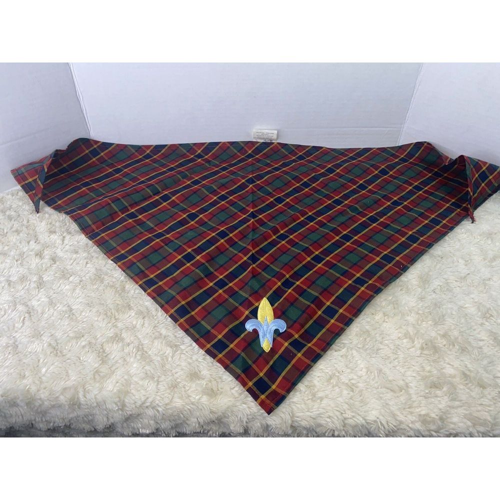 Boy Scout Official Uniform Handkerchief Neck Wear Weeblo Plaid‎ Cub Scout HG9